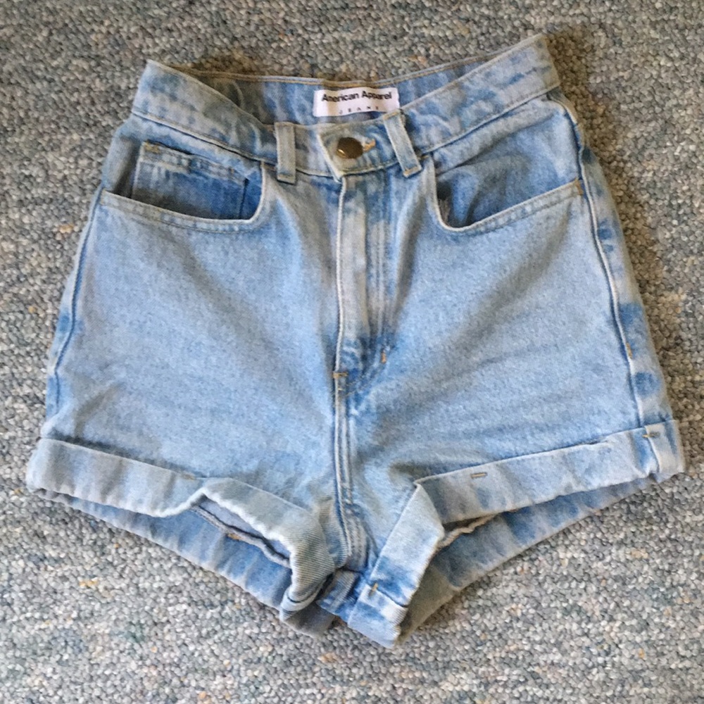 Anerican Apparel High-Waisted Denim Shorts (Sz. 2)
